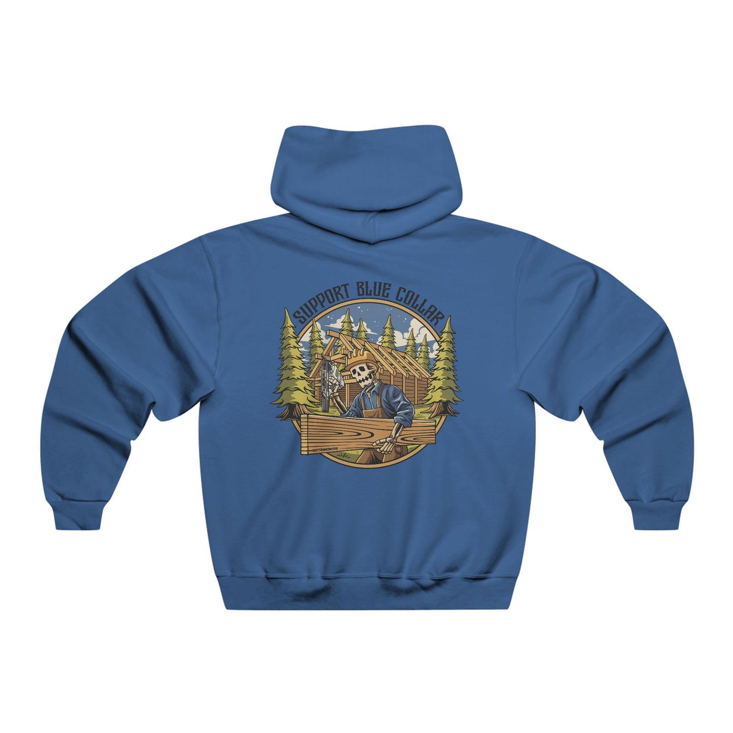 Support Blue Collar Hoodie