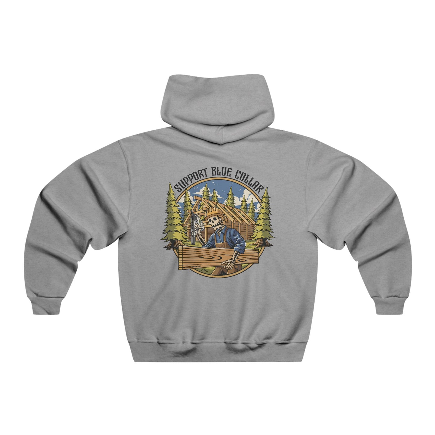 Support Blue Collar Hoodie