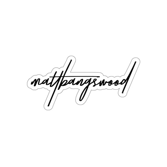 MattBangsWood Signature Sticker