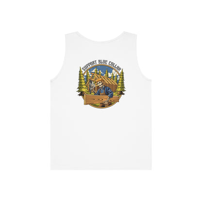 Support Blue Collar Tank Top