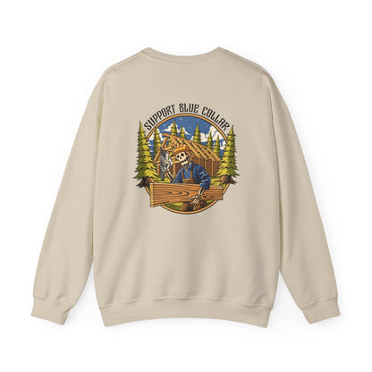 Support Blue Collar Crewneck