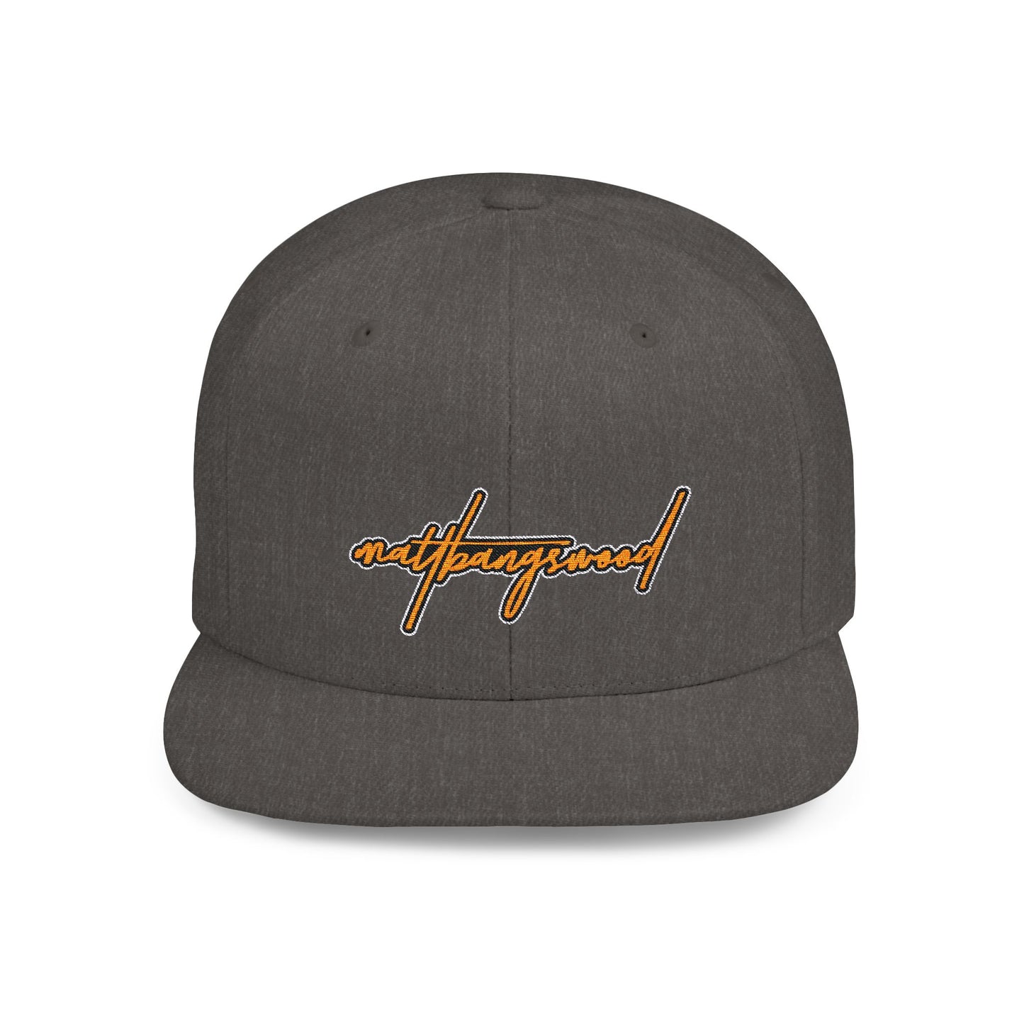 Orange Signature Flat Bill