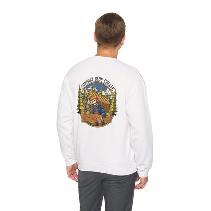 Support Blue Collar Crewneck