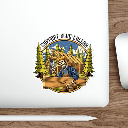 Support Blue Collar Sticker